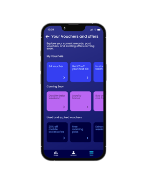 Lifecycle Software Mobile App screen_Linking memberships, points & vouchers