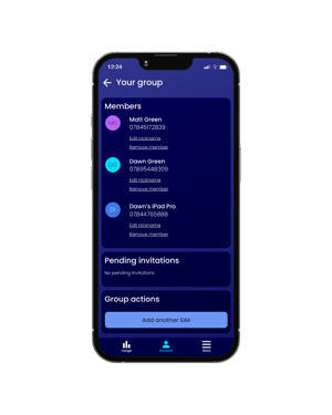 Lifecycle Software Mobile App screen_Managing fleet, family, multi-device & group accounts